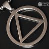 Pandantiv Triunghi în Cerc INOX – cod PND076