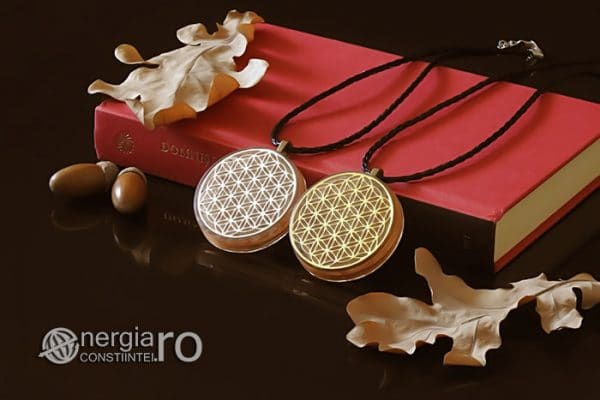 Amuleta-Medalion-Colier-Talisman-Pandant-Pandantiv-Orgonic-Orgon-Floarea-Vietii-Placata-Aur-18k-Argint-925-Cristal-Cuart-Roz-ORG005-03