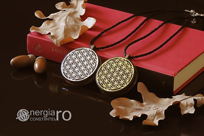 Amuleta-Medalion-Talisman-Pandant-Pandantiv-Orgonic-Orgon-Magnetic-Floarea-Vietii-Placat-Aur-18k-Argint-925-Cenusa-Vulcanica-Turmalina-ORG007-03