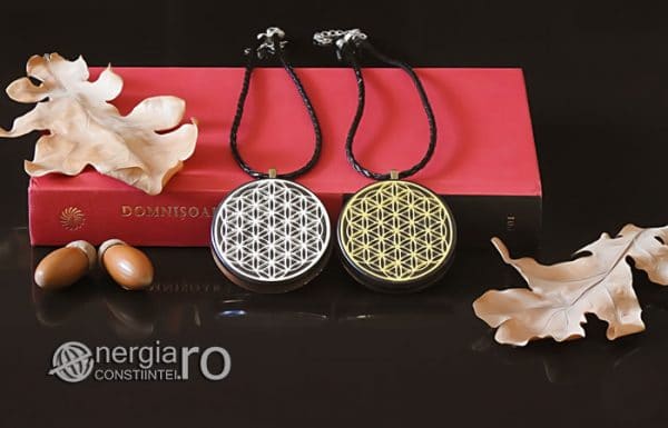 Amuleta-Medalion-Talisman-Pandant-Pandantiv-Orgonic-Orgon-Magnetic-Floarea-Vietii-Placat-Aur-18k-Argint-925-Cenusa-Vulcanica-Turmalina-ORG007-05