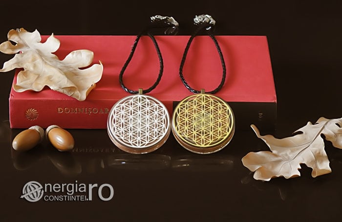 Amuleta-Medalion-Talisman-Pandant-Pandantiv-Orgonic-Orgon-Floarea-Vietii-Protector-Protectie-Placat-Aur-18k-Argint-925-ORG010-05