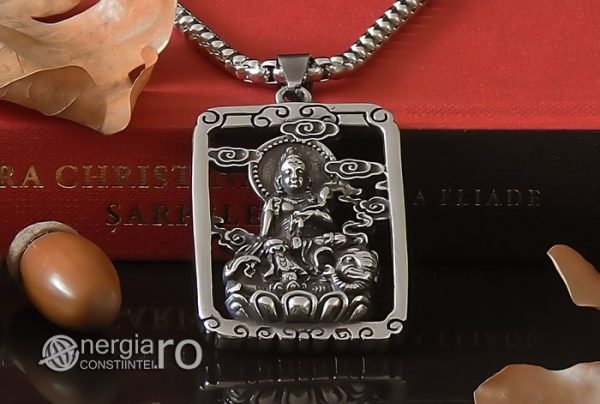 Pandant-Pandantiv-Amuleta-Talisman-Medalion-Colier-Tableta-Buddha-INOX-PND196-06