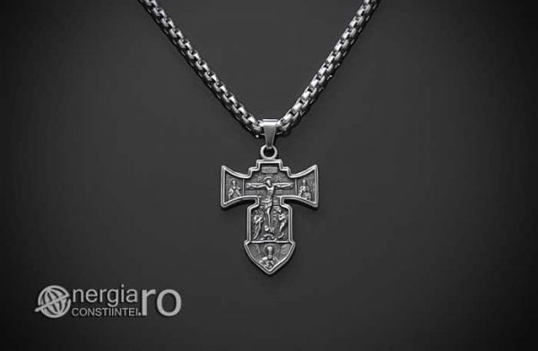 Pandant-Amuleta-Talisman-Medalion-Colier-Pandantiv-Cruciulita-Cruce-Crucifix-Iisus-INOX-PND186-01