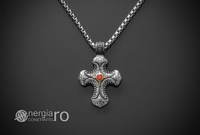 Amuleta-Talisman-Medalion-Colier-Pandant-Pandantiv-Cruce-Cruciulita-Crucifix-INOX-PND230-01