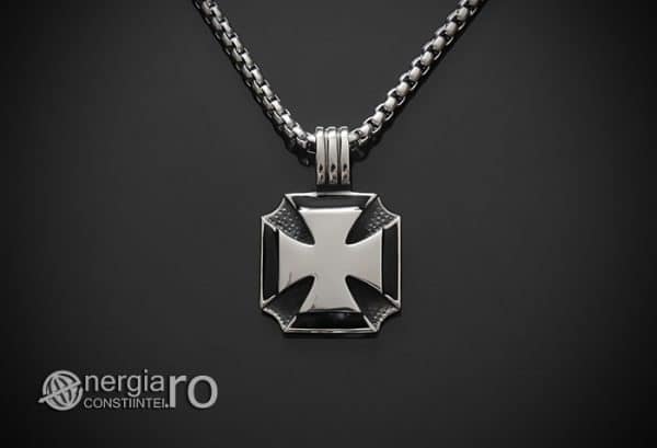 amuleta-talisman-medalion-colier-pandant-pandantiv-crucea-malteza-de-fier-protector-protectoare-protectie-inox-PND074-01