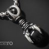 Pandantiv Gheară de Dragon cu Sferă Neagră INOX – cod PND240