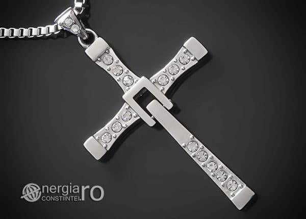 amuleta-talisman-medalion-colier-pandant-pandantiv-crucifix-cruciulita-cruce-fast-and-furious-vin-diesel-dominic-toretto-inox-PND049c-00