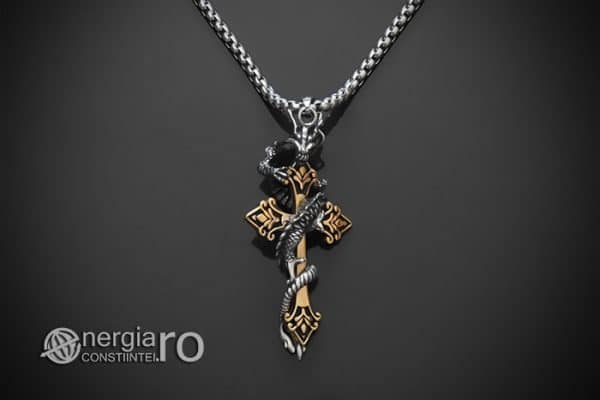 amuleta-talisman-medalion-colier-pandant-pandantiv-dragon-incolacit-cruce-cruciulita-protector-protectoare-inox-PND268-01