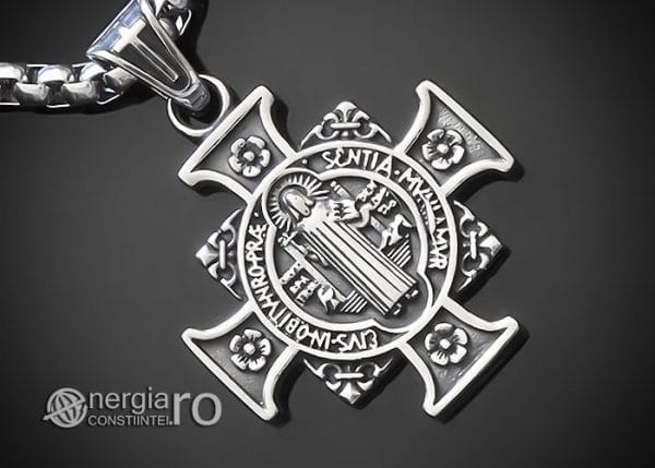 amuleta-talisman-medalion-colier-pandant-pandantiv-cruce-cruciulita-sfantul-sf-benedict-protector-protectie-protectoare-inox-PND380-00