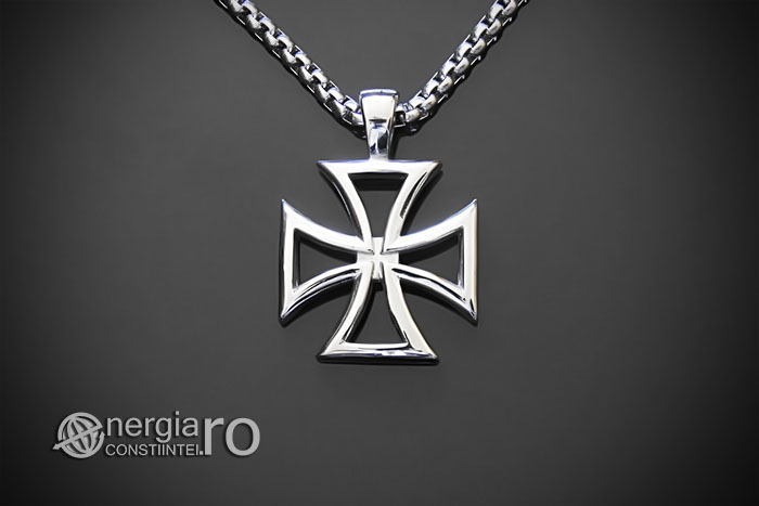 amuleta-talisman-medalion-colier-lant-lantisor-pandant-pandantiv-cruce-crucea-malteza-crucea-de-fier-protectie-protectoare-inox-PND070b-01