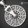 Pandantiv Roata Zodiacului ARGINT cu Zircon – cod PND940