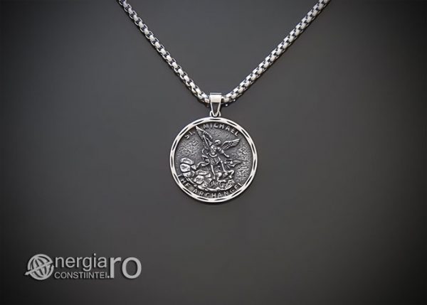 amuleta-talisman-medalion-colier-lant-lantisor-pandant-pandantiv-arhanghelul-sfantul-sf-mihail-protector-protectie-protectoare-inox-PND350-01