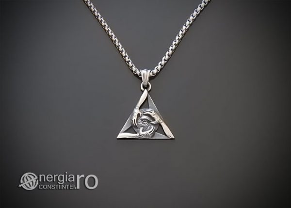 amuleta-talisman-medalion-colier-lant-lantisor-pandant-pandantiv-ochiul-providentei-in-triunghi-protectie-protector-protectoare-inox-PND355-01
