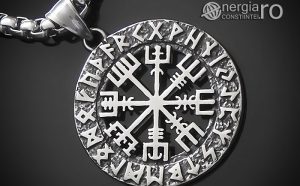 amuleta-talisman-medalion-colier-lant-lantisor-pandant-pandantiv-roata-norocului-vegvisir-busola-magica-cu-rune-protectie-protector-protectoare-inox-PND104-00